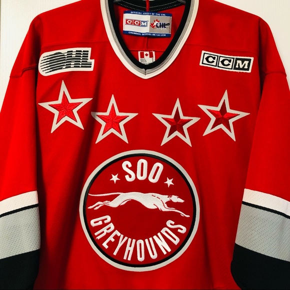 ⛔️SOLD⛔️ CCM SOO GREYHOUNDS CHL JERSEY - Picture 4 of 16